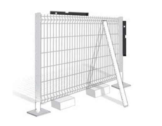 Panneau clôture gris H.1,93 x L.2,50 m - Pour Bricoler Malin 37