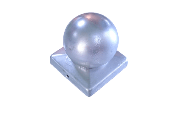 Chapeau de poteau 90x90 galvanisé boule – Image 1