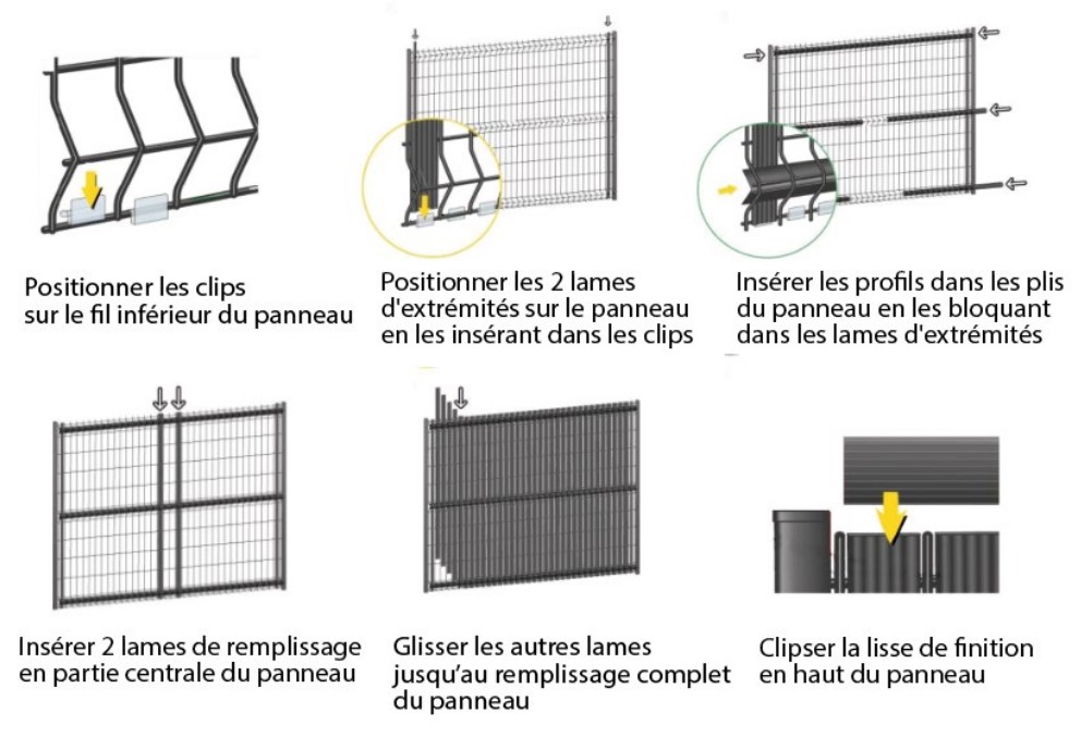 Zoom produit : occultant PVC Tanis, pratique et facile de pose