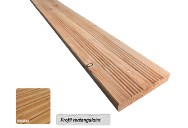 Lame Terrasse Mélèze 27x145 en 3 m – Image 2