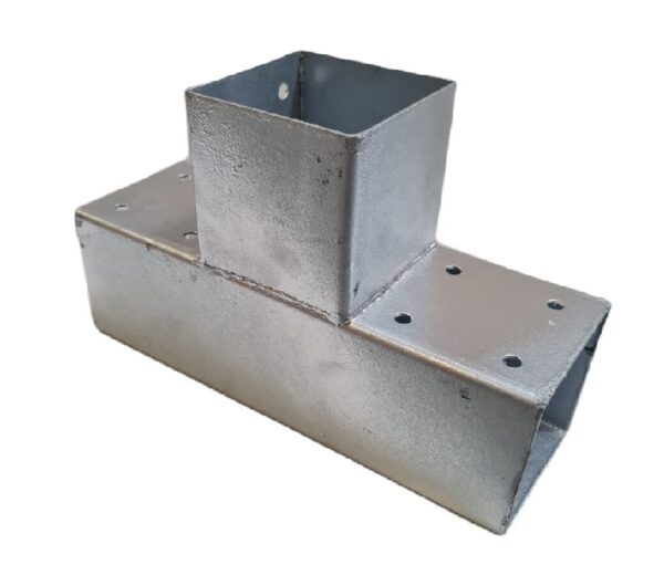 Connecteur pour poteau 90x90 - 3 directions en T – Image 1