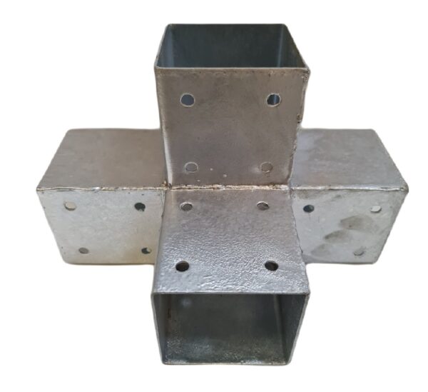 Connecteur pour poteau 90x90 - 4 directions – Image 1